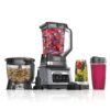 Ninja BN801 Professional Plus Kitchen System, 1400 WP, 5 Functions for Smoothies, Chopping, Dough & More with Auto IQ, 72-oz.* Blender Pitcher, 64-oz. Processor Bowl, (2) 24-oz....