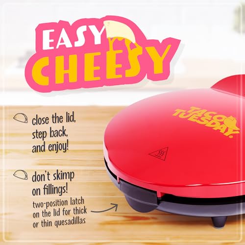 Nostalgia Deluxe Quesadilla Maker Review Best 10 Inch Small Appliance for Crispy Wedges