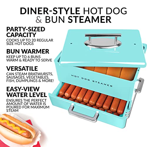 Nostalgia Diner-Style Steamer Review Best Hot Dog and Bun Warmer for Families
