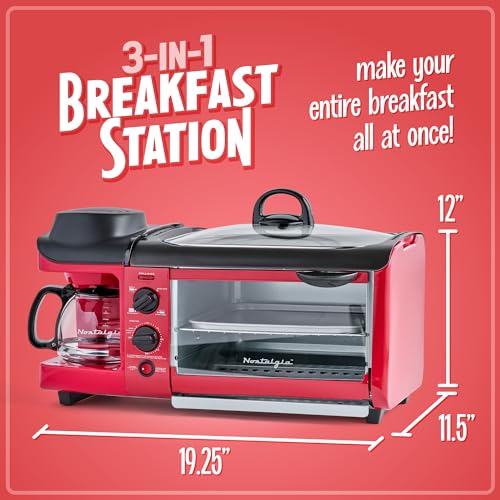 Nostalgia Retro 3-in-1 Breakfast Station Review Space Saving Kitchen Appliance Nostalgia Retro 3-in-1 Breakfast Station Review Space Saving Kitchen Appliance
