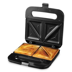 OVENTE Electric Sandwich Maker with Non-Stick Plates, Indicator Lights, Cool Touch Handle, Easy to Clean and Store, Perfect for Cooking Breakfast, Grilled Cheese, Tuna Melts and...