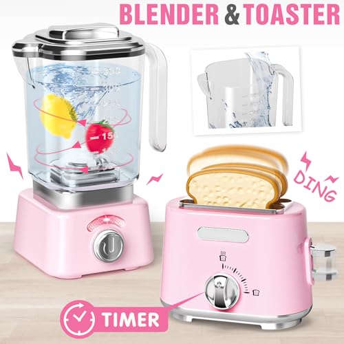 Play Kitchen Appliances Toy Set B Bascolor Review Realistic Sound Light Features