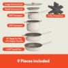 Review of BELLA 9 Piece StoreMore Cookware Set Ceramic Nonstick Performance