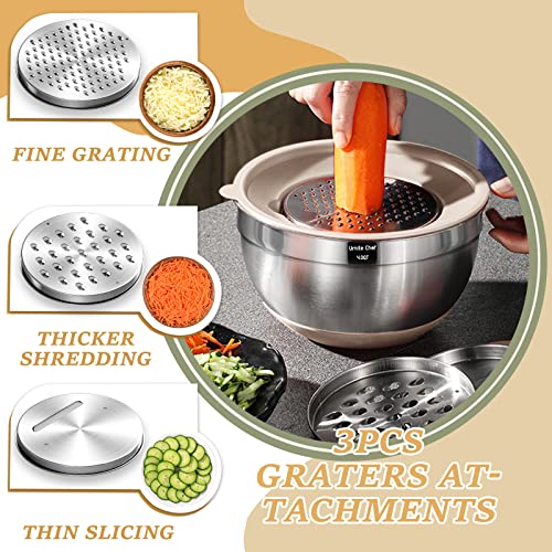 Review of Umite Chef Mixing Bowls Set Stainless Steel with Airtight Lids and Graters Review of Umite Chef Mixing Bowls Set Stainless Steel with Airtight Lids and Graters
