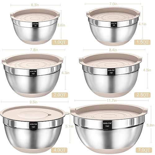 Review of Umite Chef Mixing Bowls Set Stainless Steel with Airtight Lids and Graters Review of Umite Chef Mixing Bowls Set Stainless Steel with Airtight Lids and Graters