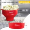 Salbree Collapsible Silicone Microwave Popcorn Popper Review Healthy Convenient Design