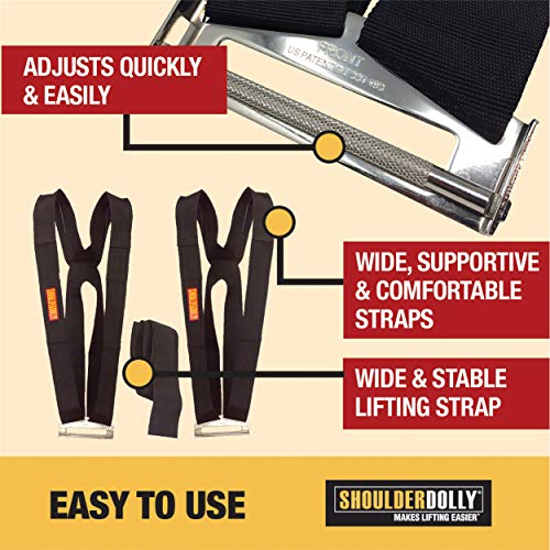 Shoulder Dolly Moving Straps Review Best Heavy Lifting System for Two Movers