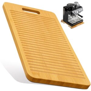 Sliding Tray for Coffee Maker, Appliance Slider Bamboo with Rolling Rubber Wheels for Heavy Kitchen Appliances, Coffee Pot Slider Tray for Countertop(16"D x 13"W) Sliding Tray for Coffee Maker, Appliance Slider Bamboo with Rolling Rubber Wheels for Heavy Kitchen Appliances, Coffee Pot Slider Tray for Countertop(16"D x 13"W)