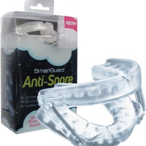 SmartGuard Anti Snore Device. New Customizable Snore Reducing Mouthpiece – Reduce Snoring Aid for Men and Women – Most Comfortable and Adjustable Oral Appliance - Holds Jaw...