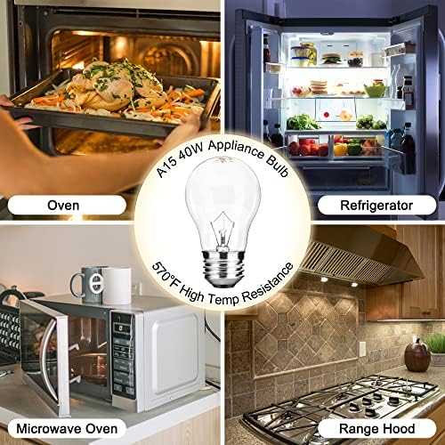 Spolico A15 40W Appliance Light Bulb Review High Temperature Oven Replacement