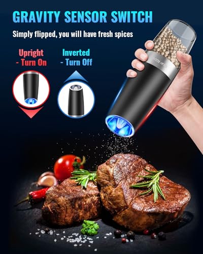 Sweet Alice Electric Pepper and Salt Grinder Set Review Adjustable Coarseness and LED Light Sweet Alice Electric Pepper and Salt Grinder Set Review Adjustable Coarseness and LED Light