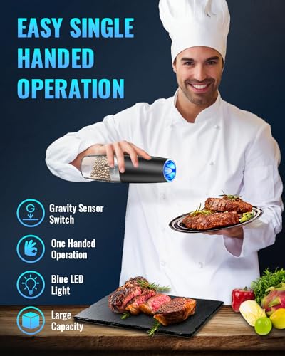 Sweet Alice Electric Pepper and Salt Grinder Set Review Adjustable Coarseness and LED Light Sweet Alice Electric Pepper and Salt Grinder Set Review Adjustable Coarseness and LED Light