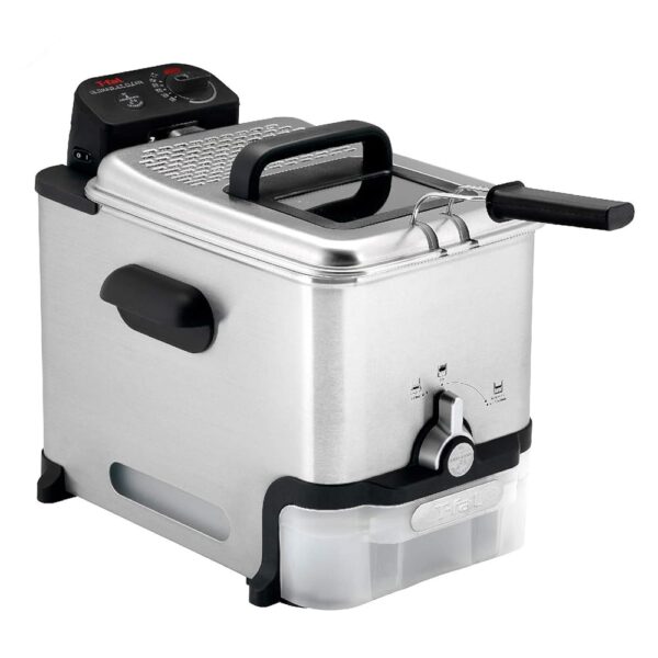 T-fal 3.5L Stainless Steel Deep Fryer with Basket, 1700W, Oil Filtration, Temp Control, Digital Timer, Dishwasher Safe Parts T-fal 3.5L Stainless Steel Deep Fryer with Basket, 1700W, Oil Filtration, Temp Control, Digital Timer, Dishwasher Safe Parts