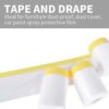 TAPEBEAR Pre-Taped Masking Film Review Best Plastic Sheeting for Painting Protection