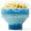 The Original Salbree Collapsible Silicone Microwave Popcorn Popper Maker Machine, Microwavable Bowl Holds 16 Cups, Uses Hot Air and Oil Always Optional - The Most Colors...