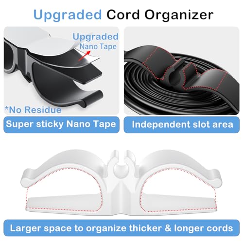 Upgraded Cord Organizer Review for Kitchen Appliances by LANCORD with Strong Adhesive