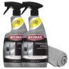 Weiman Stainless Steel Cleaner and Polish - Protects Appliances from Fingerprints, Leaves a Streak-Free Shine for Refrigerator, Dishwasher, Oven, Grill, 2 Pack With Microfiber...