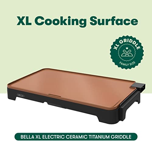 XL Electric Griddle BELLA Review Titanium Ceramic Nonstick Cooking Efficiency XL Electric Griddle BELLA Review Titanium Ceramic Nonstick Cooking Efficiency